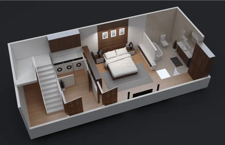 plan 3d maison